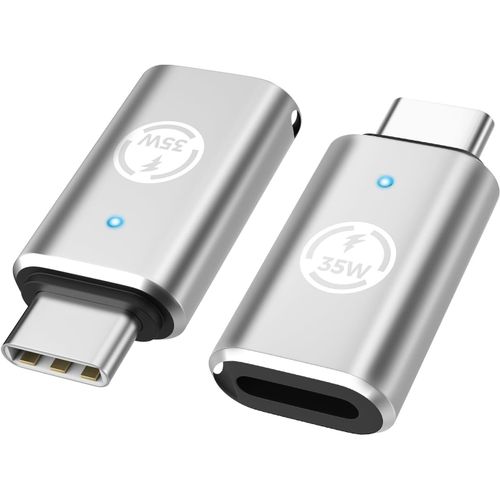 Adaptateur Lightning Vers Usb C Lot De 2, Adaptateur Usb-C Vers Lightning Pour Iphone 16/16 Pro/16 Pro Max/Iphone 15 Pro Max Plus, Ipad Pro/Air, Pas Pour Audio/Otg/Écouteurs, Argen[HDM5230696]