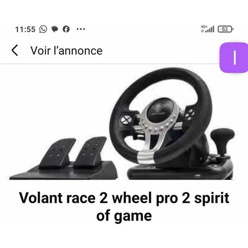 Volant Race 2 Wheel Pro 2 Spirit Of Game