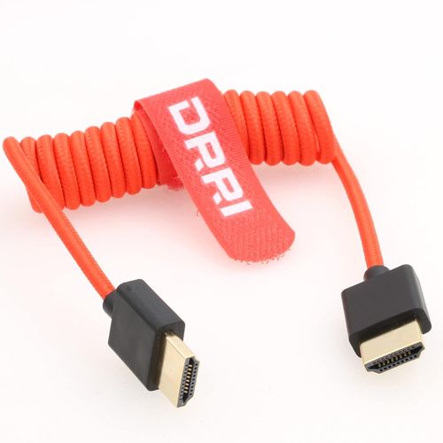 Câble Spiralé Tressé Ultra Haut Débit Hdmi Vers Hdmi 2.1 8K Pour Sony A7Iii A7S3 Fs700U / Pana Lumix Bs1H Vers Atomos Ninja V[HDM5231285]