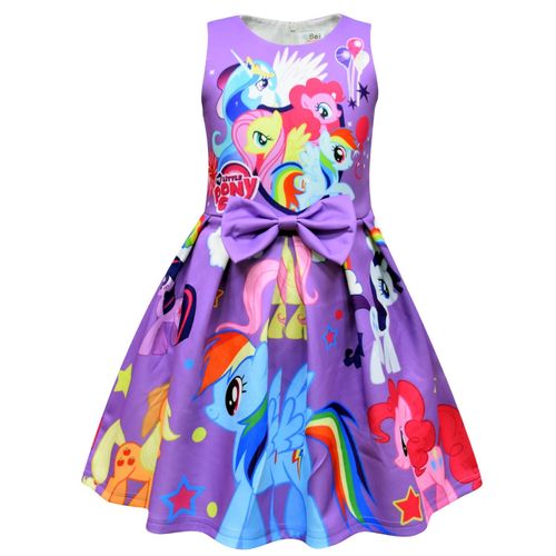 Robes D'été Pour Filles Princesse Little Pony Arc-En-Ciel