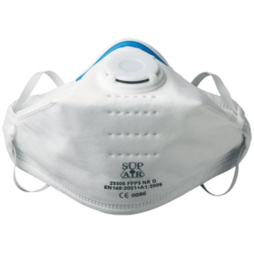 Masque respiratoire pliable Sup Air à valve FFP3 D NR (boite de 20) Blanc Unique