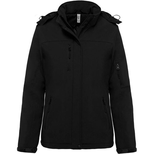 Parka softshell doublée à capuche femme Kariban Noir XS
