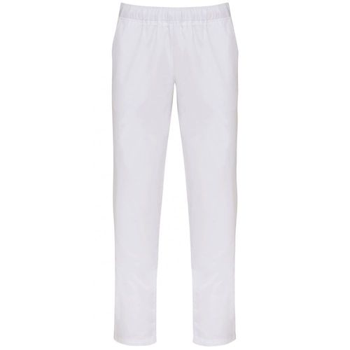 Pantalon de cuisine service polycoton résistant WK. Designed To Work Blanc M