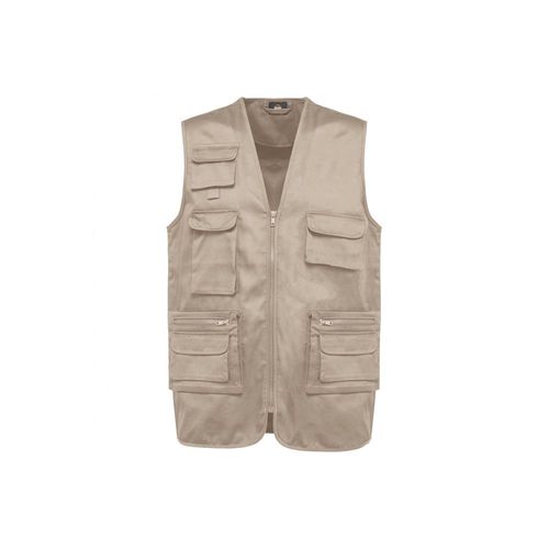 Gilet polycoton multipoches doublé WK. Designed To Work Beige 5XL