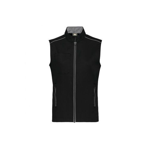 Gilet de travail sans manches DayToDay WK. Designed To Work Noir / Argent M