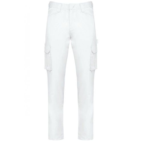 Pantalon multipoches écoresponsable WK. Designed To Work Blanc 5XL