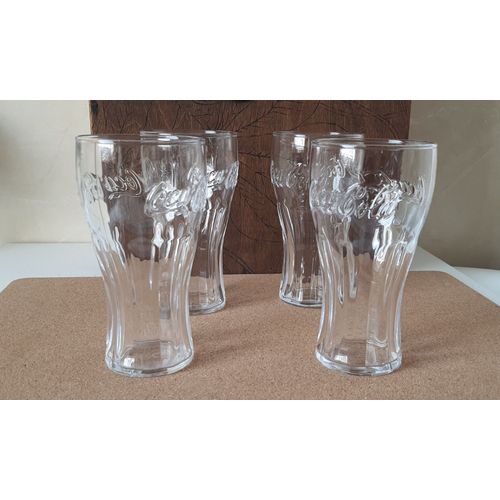 Lot De 4 Verres "Coca Cola" Transparent