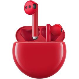 CLOUDDS_Freebuds 3 Ecouteurs Sans-Fil Avec Réduction Active Du Bruit(Bluetooth 5.0,Chargement Sans-Fil,Processeur Kirin A1,Temps De Latence Ultra-Faible,Autonomie Jusqu'À 20 Heures),Rouge