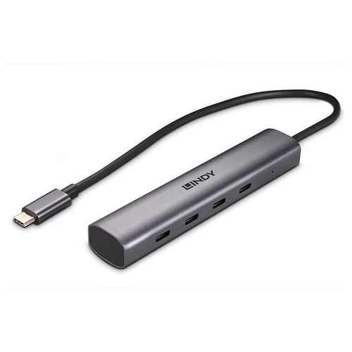 Lindy - Concentrateur (hub) - 4 x USB-C 3.2 Gen 2 - de bureau
