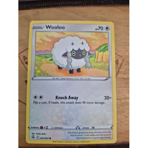 Carte Pokémon Wooloo 222/264 -- Moumouton