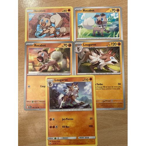 (633) 3x Rocabot + 2x Lougaroc (Pokemon) 