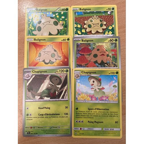 (3122) 4x Balignon + 2x Chapignon (Pokemon ) 