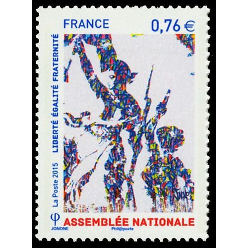 Assemblée Nationale : Liberté, Égalité, Fraternité De Jonone Année 2015 N° 4978 Yvert Et Tellier Luxe