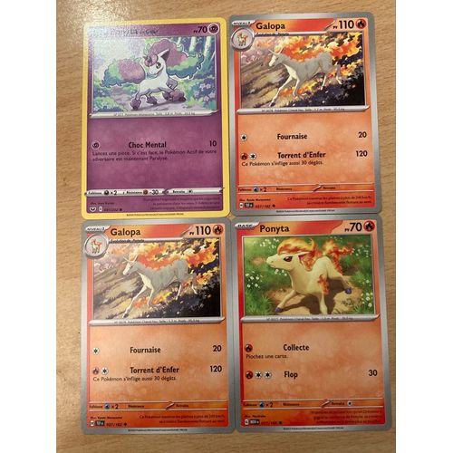 (2011) Ponyta De Galar + Ponyta + 2x Galopa (Pokemon) 