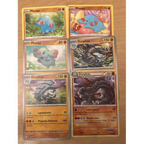 (2024) 3x Phanpy + 3x Donphan (Pokemon) 