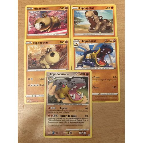 (1333) 3x Hippopotas + 2x Hippodocus (Pokemon) 