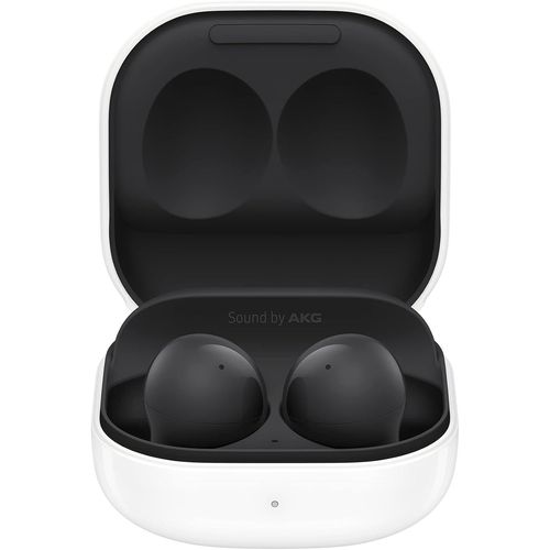 CLOUDDS_Galaxy Buds2 Écouteurs Sans Fil,Annulation Du Bruit(Anc),Batterie Longue Durée,3 Microphones,Avec Coque Transparente Araree Nukin,Graphite