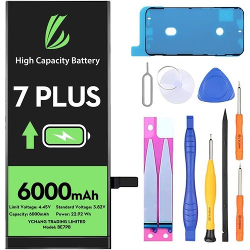 Batterie Pour Iphone 7 Plus, 6000mah Batterie Lithium Ion Haute Capacité Avec Outils De Réparation
