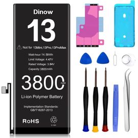 Batterie Pour Iphone 13, 3800mah Batterie De Remplacement Polymère Li-Ion Haute Capacité Compatible Avec Iphone 13(A2633, A2482,A2631,A2634,A2635) Avec Kit D'outils De Remplacement