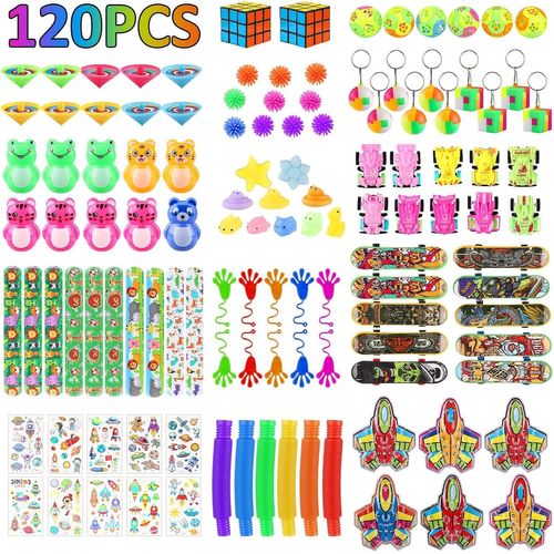 Cadeaux D'anniversaire Pour Les Enfants, 120pcs Jouets Pour Enfants, Assortiment Jouets Anniversaire Lot Kermesse Enfant Mixte Jeu Enfant Cadeau D'anniversaire Pour Garçon Et Fille
