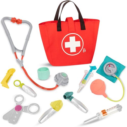 Kit De Soins Pour Petit Docteur - Outils De Médecin Réalistes - Jeu D'éveil Pour Les Enfants - Jouets Éducatifs, 18 Mois Plus