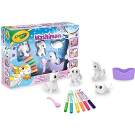 Washimals Peculiar Pets - Kit Créatif de Coloriage, Feutres de Couleurs et Figurines à Colorier, Ambiance Créatures Magiques - Âge Conseillé: à Partir de 3 Ans
