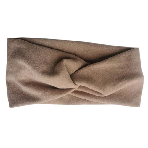 Bandeau Croisé Pour Cheveux Basique En Jersey Soyeux Uni Cosy Kaki