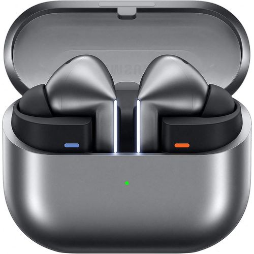CLOUDDS_Galaxy Buds3 Pro Écouteurs Intra-Auriculaires Sans Fil Bluetooth Avec Réduction Active Du Bruit(Anc),Réduction Adaptative Du Bruit,Audio À 360 °,Son Hi-Fi,Argenté,Avec Coque Transparente