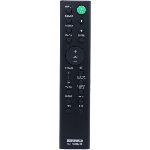 CLOUDDS_Rmt-Ah200U Télécommande De Rechange Pour Barre De Son Sony Ht-Ct390 Ht-Rt3 Sa-Ct390 Sa-Wct390 Ht-Rt40 Htct390 Htrt3 Htrt40 Sact390 Sawct390