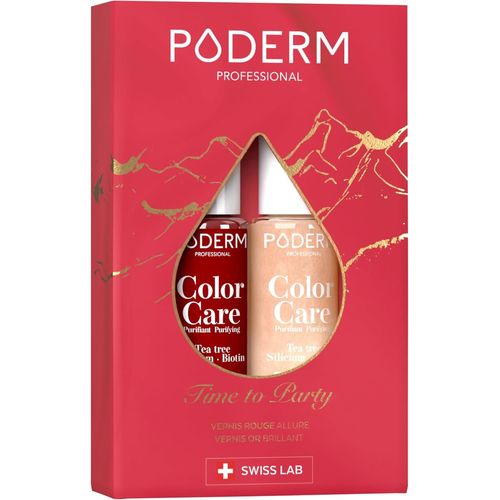 Ytseazn-Soins Des Ongles Time To Party Coffret Cadeau | 2 Vernis Soins Enrichis En Tea Tree ¿ Longue Tenue & Protection Uv | Idée Cadeau Fete Des Meres | Cadeau Maman,Soeur & Grand-Mere ¿ Swiss Made 