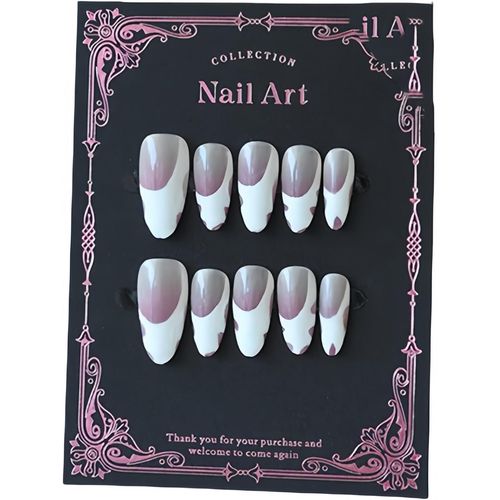 Ytseazn-Faux Ongles Artificiels Faits À La Main,Longueur Moyenne,Ovales,Amovibles,Proposition De Cadeau Dans Le Style,Ongles Portables Bon Marché À Coller,Art Des Ongles De Qualité Supérieure Pour Les 