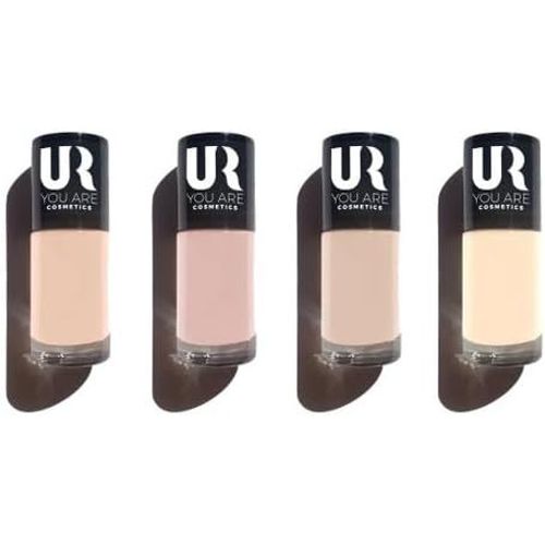 Ytseazn-Vernis À Ongles-Collection-Brillance Et Longue Tenue-Facile À Appliquer-Lot De 4x 8ml(Nude) 