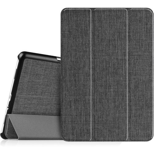 Ytseazn-Étui Housse Pour Samsung Galaxy Tab A 9.7 Sm-T550 /T555-Coque De Protection Ultra-Mince Léger Pu Cuir Case Cover,Fonction Sommeil/Réveil Automatique,Gris Denim