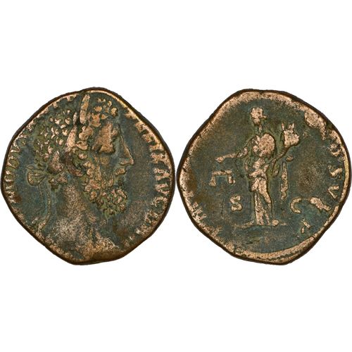 Rome - Sesterce - Commode - Aequitas - 185 Ad - 22.09 G. - Ric.492 - 25-341