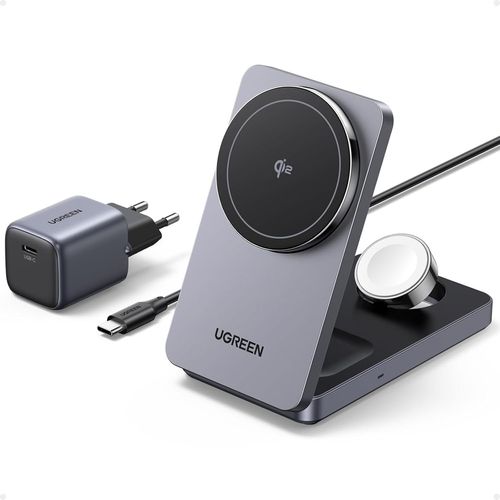 Ytseazn-Magflow 3 En 1 Qi2 15w Chargeur Induction Iphone Certifié Compatible Avec Magsafe Iphone 16 Pro Max Plus 15 14 13 12 Airpods 4 3 2 Pro Iwatch Chargeur Sans Fil Magnétique Pliable Câble Usb C