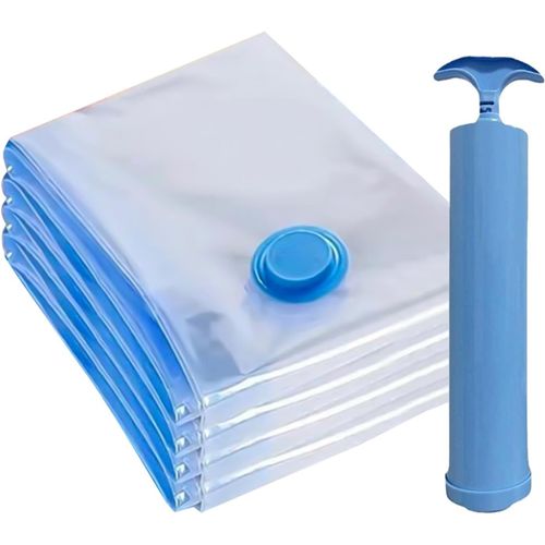 ytseazn-Sac Rangement Sous Vide Aspirateur,Sac De Rangement,Lot De 4 Vetement Reutilisable,Adaptés Aux Voyages,Aux Déménagements Et Au Stockage,Couvertures,Couettes