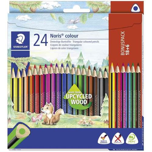 Staedtler Crayon De Couleur Triangulaire Noris Colour, Étui De 24