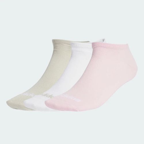Socquettes Fines Linear (3 Paires) Adidas Sportswear Ebb48 - 43-45