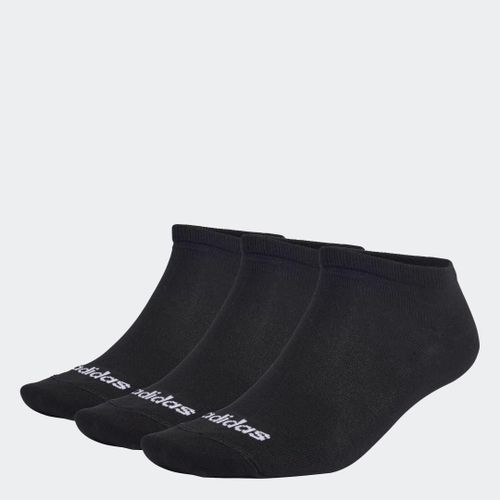 Socquettes Fines Linear (3 Paires) Adidas Sportswear Ebb48 - 37-39