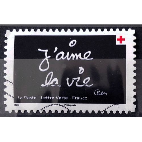 Croix Rouge 2021 - Ben - J'Aime La Vie (Très Joli N° 1986) Obl - France Année 2021 - Brn83 - N33544
