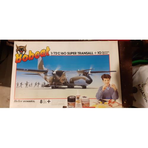 Maquette C-160 Super Transall Avec 8 Figurines- Bobcat