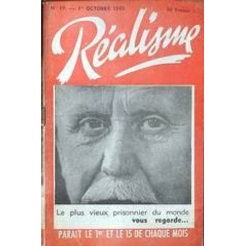 Realisme N° 19 Du 01/10/1949