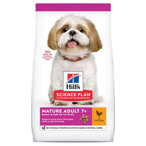 Hill'S Science Plan Canine Mature Adult 7+ Small & Mini Croquettes Pour Chien Senior De Petite Taille Au Poulet