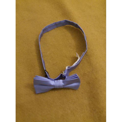 Noeud Papillon Bleu Clair Pour Chemise Femme.