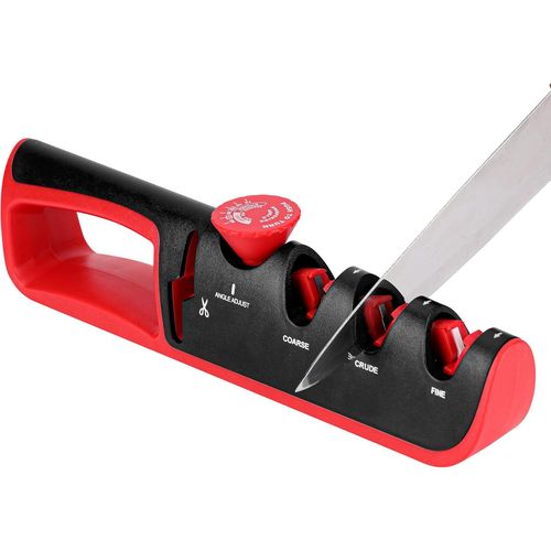 Shiba-Belle Vous Aiguiseur De Couteau - Affuteur Manuel Pour Couteaux Et Ciseaux De Cuisine - 6 Angles Réglables - Kit Aiguisage E[3