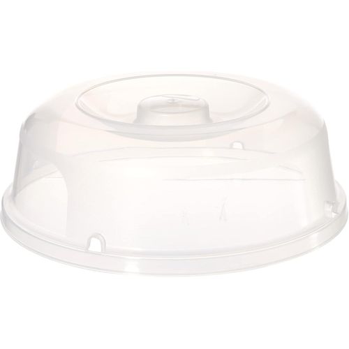 SHIBA-CURVER Couvre Assiette Micro-Ondes - Cloche Couvre-Plat - 27x27x8,9 cm - Transparent[480]