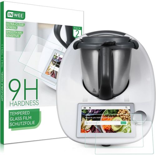 SHIBA-Verre Trempé pour Vorwerk Thermomix TM6 [2 Pièces] 9H Protecteur d'Écran, Film Protection pour Thermomix TM6, Durable et Rés[1