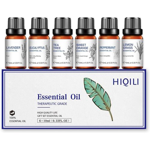Shiba-Huiles Essentielles Pour Diffuseurs, Huile Essentielle Pure: Lavande, Eucalyptus, Arbre À Thé, Menthe Poivrée, Citronnelle, [1 