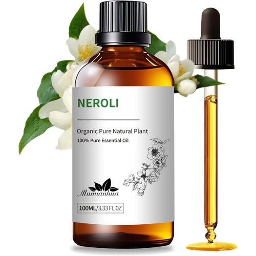 SHIBA-Huile de Néroli Pure Huile Essentielle de Néroli Thérapeutique Huile de Fleur Oranger Non Diluée pour Peau, Cheveux, Savon,[3