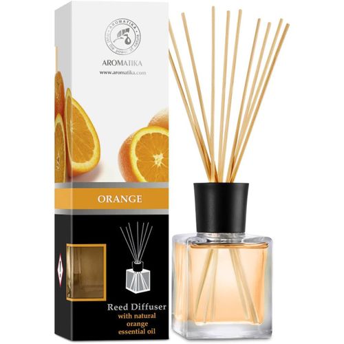 Shiba-Diffuseur De Roseaux Orange 200ml - Diffuseur De Parfum Orange Avec Huile Essentielle - Bâtonnets De Parfum - Parfum Ambianc[1 